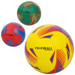 М'яч футбольний 2500-265 (30шт) розмір5,ПУ1,4мм,ручна робота, 32панелі, 400-420г, 3кольори, в пакеті купить в Украине