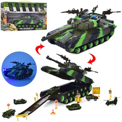 Ігровий набір з військовим транспортом 206, танк, машини, вертоліт (6903317382040) купити в Україні