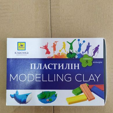 Пластилін «Класика» 8 кол 160 гр ПЛ-010-МВ купити в Україні