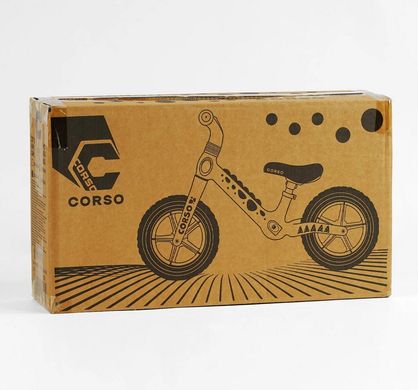 Велобег 12’’ Corso CS-12496 нейлоновая рама и вилка, колеса EVA 12’’, в коробке (698924036003)
