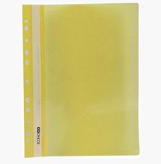 Папка-скоросшиватель E31510-05 Economix с прозрачным верхом А4 с перфорацией глянец, жёлтый (4044572315250) купить в Украине