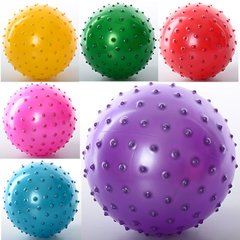 Мяч массажный MS 0664 (250шт) 6 дюймов, ПВХ, 45г, 6 цветов купить в Украине