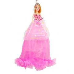Лялька у малиновій сукні у зірочках у короні 50 см купити в Україні