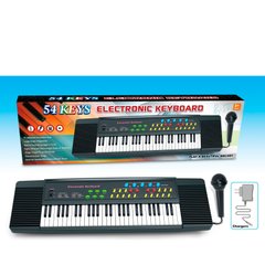 Синтезатор 5438A 54 клавіш, мікрофон, на бат. + від мережі,, кор., 54-15,5-5,5 см. купити в Україні