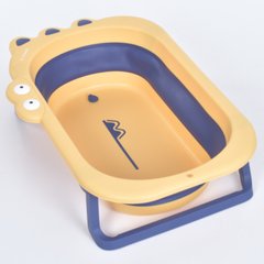 Ванночка ME 1141 CROCO Yellow дитяча, силікон, складана, 80*53,9*20,8, жовто-синій. купити в Україні