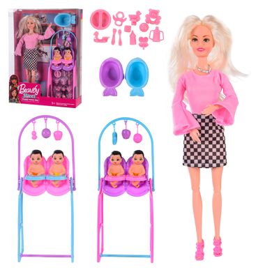 Кукла типа "Барби" 6026B (2018873) (30шт) куколки,стульчик для кормления,аксессуары,в кор.24*8*32,5 см купить в Украине