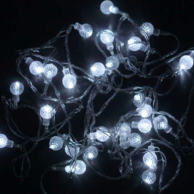 Гірлянда C 31299-405 (100) "Лампочка", 28 лампочок, 5 метрів, біла, в кульку купити в Україні
