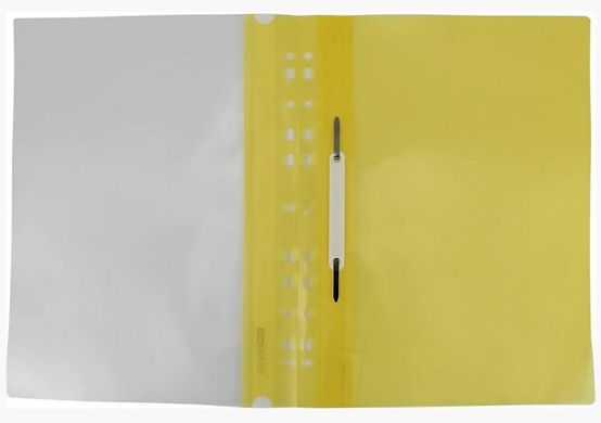 Папка-скоросшиватель E31510-05 Economix с прозрачным верхом А4 с перфорацией глянец, жёлтый (4044572315250) купить в Украине