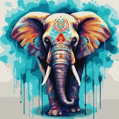 Картина за номерами "Чудовий слон" купити в Україні