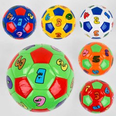 М'яч Футбольний C 44749 (180) РОЗМІР №2, 5 видів, вага 100 грам, матеріал PVC, гумовий балон купити в Україні