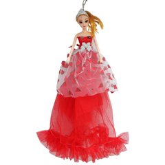 Лялька в бальній сукні "Кавуни", червона купити в Україні