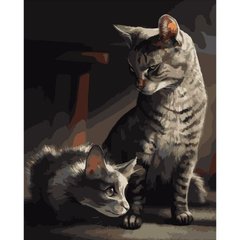 Картина за номерами "Кіт-ватажок" ★★★★ купити в Україні