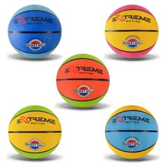 Мяч баскетбольный арт. BB1485 (50шт) Extreme Motion №7, Резина, 520 грамм, 1 цвет,сетка+игла купить в Украине