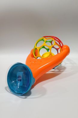 Погремушка на присоске 360 "Мячик", подвижный корпус, в коробке (6900018405931) Оранжевый