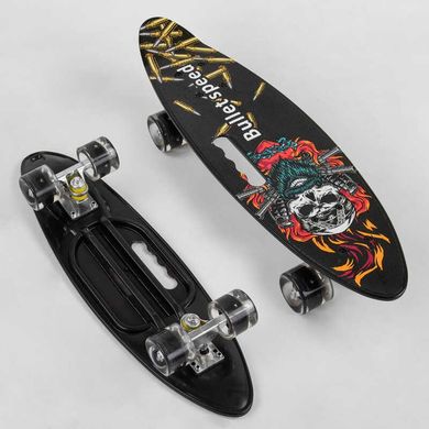 Скейт A 51722 "Best Board" дошка = 60см, колеса PU, світло, d = 6см (6900066347245) купити в Україні