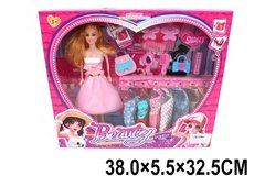 Кукла типа "Барби" 825-58 (2070097) (54шт|2) платья, сумочка,аксессуары,в кор.38*5,5*32,5 см купить в Украине