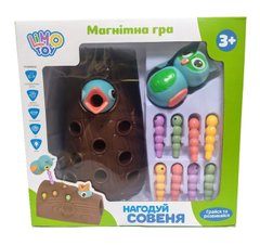 Магнитная игра FT 0017 LimoToy "Накорми совенка", птичка, гусеницы, в коробке (6903317364336) купить в Украине