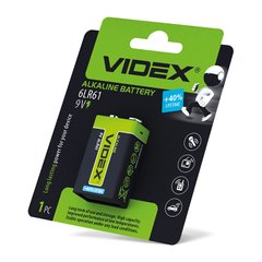 Батарейка крона 6LR61 Videx alkaline 1шт купить в Украине