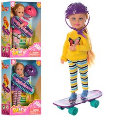 Кукла DEFA 8295 (24шт) 13,5см, скейт, шлем, 3 вида, в кор-ке, 11-15-4,5см купить в Украине