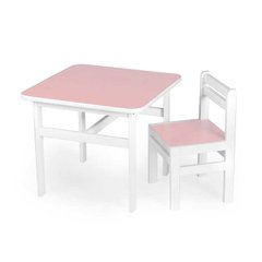 гр Стіл + стільчик дитячий, колір - рожевий DS-SP04 (1) у плівці купити в Україні