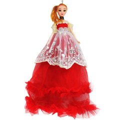 Лялька в довгій сукні з вишивкою, червоний купити в Україні