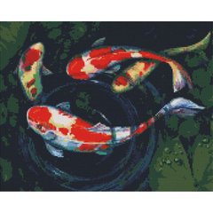 Алмазна мозаїка "Грайливі рибки" 40х50см купити в Україні