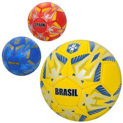 М'яч футбольний 2500-275 (30шт) розмір5,ПУ1,4мм,ручна робота, 32панелі, 400-420г, 3види(країни), в пакеті купить в Украине