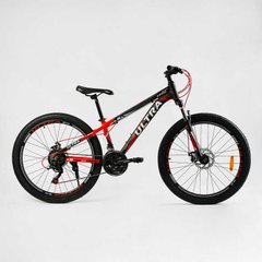 Велосипед Спортивний Corso «ULTRA» 26" дюймів UL-26326 (1) рама алюмінієва 13’’, обладнання Shimano 21 швидкість, зібран на 75% купити в Україні