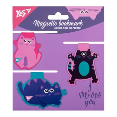 Закладки магнітні YES Kittycon, 3шт. купити в Україні