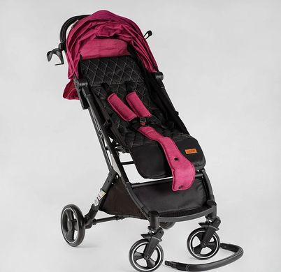 Коляска прогулянкова дитяча L-20115 Comfort Joy, колір рожевий, рама сталь з алюмінієм (6989236360017) купити в Україні