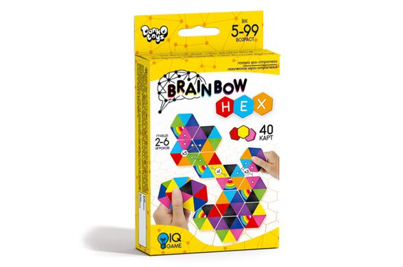 Розважальна настільна гра "Brainbow HEX" G-BRH-01-01 Danko Toys (4823102811420) купити в Україні