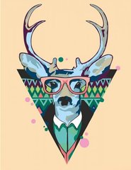 Картина по номерам "Cool deer" ★★☆ купить в Украине