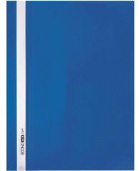 Папка-скоросшиватель E38504-02 Economix Light с прозрачным верхом А4 с перфорацией глянец, синий (4044572385161) купить в Украине