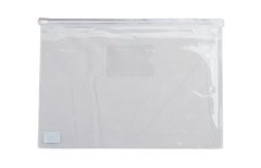 Папка-конверт на молнии zip-lock, А4, BM.3946-99 BUROMAX глянцевый прозрачный пластик, цветная (4823078953377) Белый купить в Украине