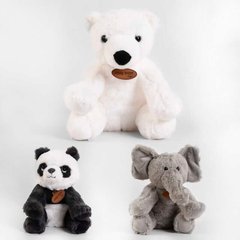 Мягкая игрушка D 34611 (200) “Слон, Панда, Медведь”, 3 вида, 25см купить в Украине