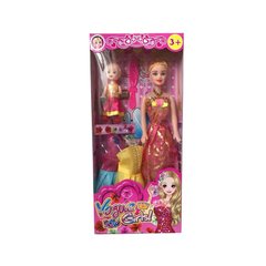 Кукла 319A36 (144шт|2) с платьями с куколкой,в кор. купить в Украине
