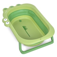Ванночка ME 1141 CROCO Green (1шт) дитяча, силікон, складана, 80*53,9*20,8, зелений