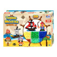 Термомозаїка 85758 "Пірати" 4FUN Game Club, 3D-фігурки, 4000 намистин, 3 основи, в коробці (6945717419834) купити в Україні