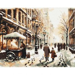 Картина за номерами "Зимове місто", 40х50 см купити в Україні
