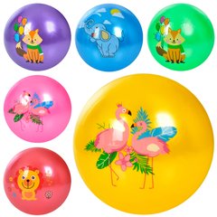 Мяч детский MS 3585 (120шт) 9 дюймов, рисунок(животные), 60г, 6цветов купить в Украине