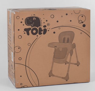 Стільчик для годування Toti W-62005, м'який PU, м'який вкладиш, 4 колеса, столик, що знімається, в коробці (6900066328398) купити в Україні