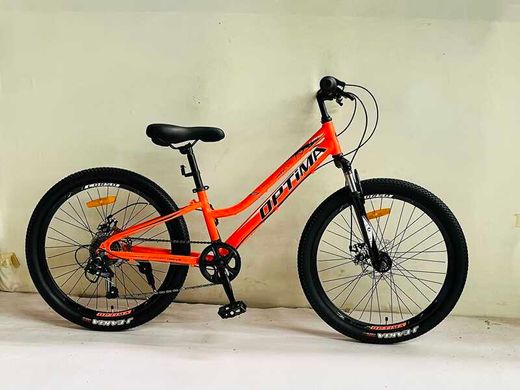 Велосипед Спортивний Corso «Optima» 24" дюйми TM-24215 (1) рама алюмінієва 11``, обладнання Shimano 21 швидкість, зібран на 75% купити в Україні