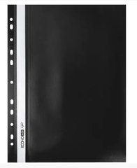 Папка-скоросшиватель E38504-01 Economix Light с прозрачным верхом А4 с перфорацией глянец, чёрный (4044572385048) купить в Украине