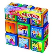 гр Кубики "Абетка 9 шт" укр.06041 (21) "M-TOYS" купить в Украине