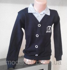 Обманка школьная (кофта+рубашка) т.-синяя 10л/140/38 купить в Украине