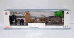 Набір "Зоопарк" Q 9899 D 9 Animal Model, 9 елементів, 6 тварин, у коробці (6977153660235) Вид 1 купити в Україні