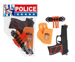 Поліцейський набір 08-16 (360/2) пістолет, кобура, силіконові патрони, у пакеті купити в Україні