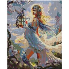 Алмазная мозаика "Девушка с драконом" 30х40 см купить в Украине