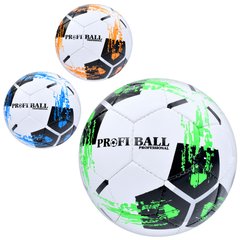 М'яч футбольний 2500-283 (30шт) розмір5,ПУ1,4мм,ручна робота, 32панелі, 400-420г, 3кольори, в пакеті купить в Украине