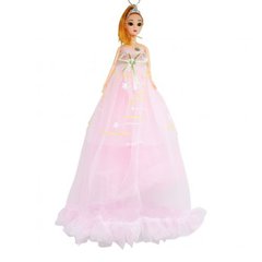 Лялька у рожевій сукні у зірочках у короні 50 см купити в Україні